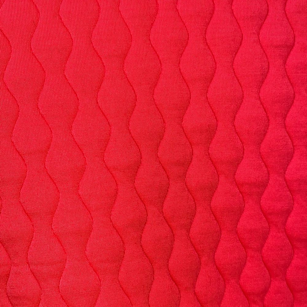 GAP fit Vibrant Jacquard Neon Coral Quilted Hoodie - Picture 11 of 12